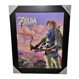 Nintendo The Legend Of Zelda: Breath Of The Wild Large Framed Canvas Wall Art